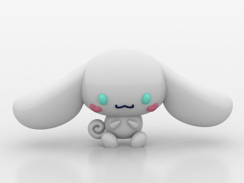 Kawaii Bunny Figurine Modello di stampa 3D