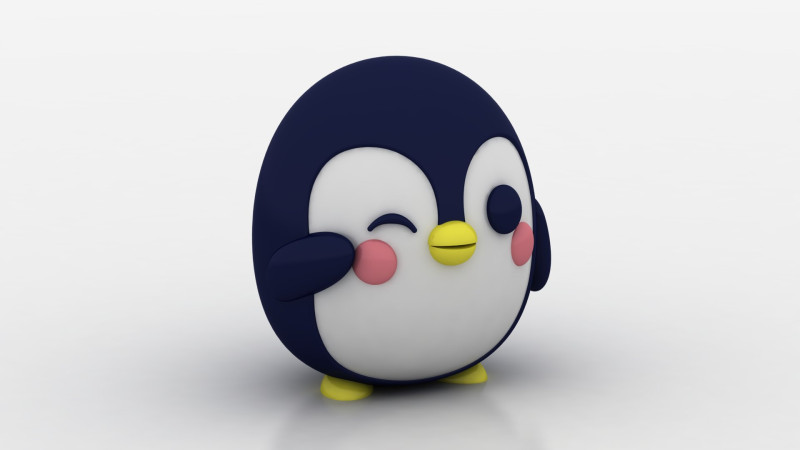 Cute Penguin Toy 3D Принт Модель .c4d .max .obj .3ds .fbx .stl .blend