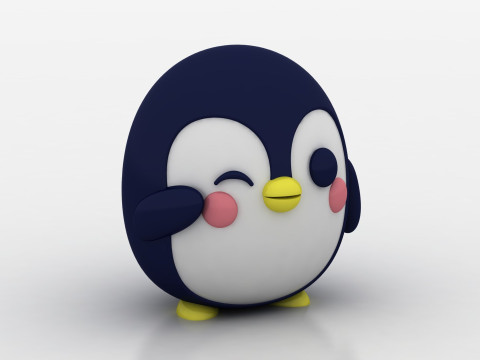 Cute Penguin Toy Modello di stampa 3D