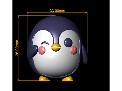Cute Penguin Toy 3D Принт Модель