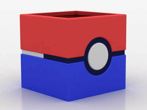 Pokeball Planter 3D Print Model