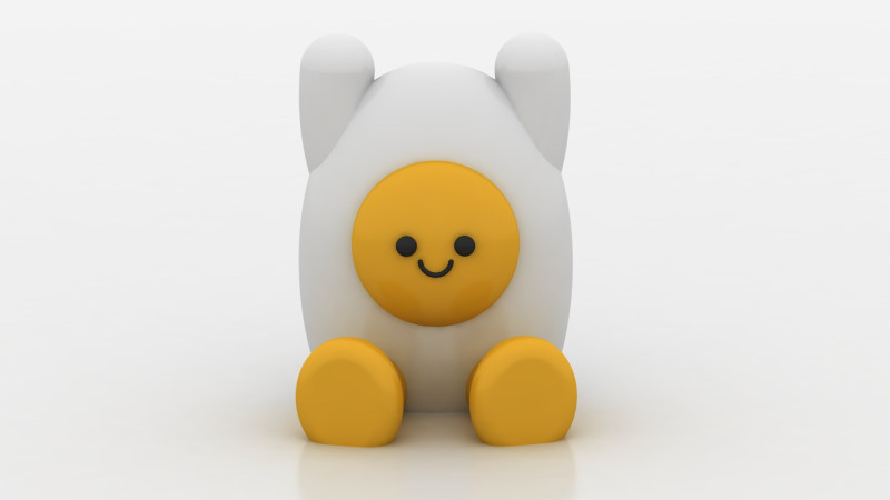 Egg Toy Figurine Modello di stampa 3D .c4d .max .obj .3ds .fbx .stl .blend 