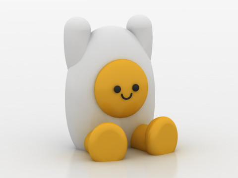 Egg Toy Figurine Modello di stampa 3D