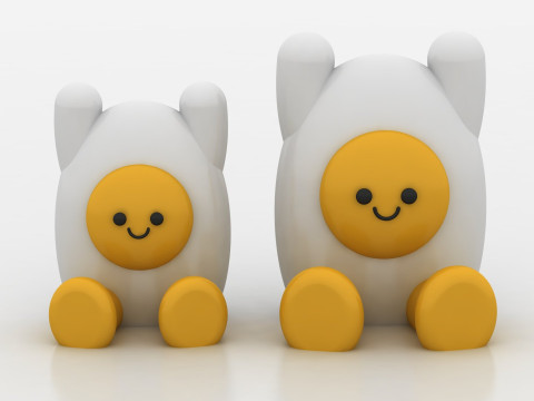 Egg Toy Figurine Modello di stampa 3D