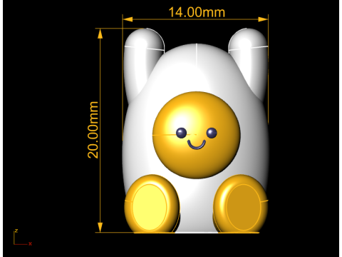 Egg Toy Figurine Modello di stampa 3D