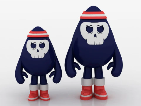 Grim Reaper Character 3D Print Model