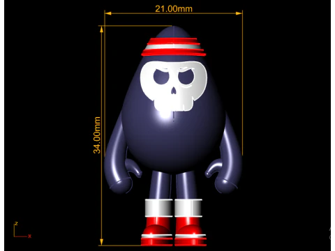 Grim Reaper Character 3D Print Model