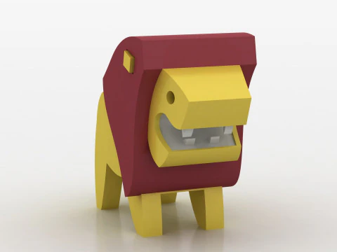 Jouet animal &agrave; faible teneur en poly Modèles 3D en vedette