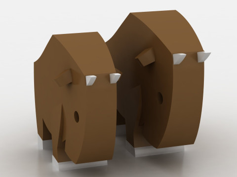Buffalo Toy 3D Принт Модель