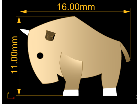 Buffalo Toy 3D Принт Модель