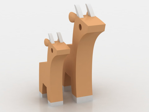 Antelope Toy 3Dプリントモデル