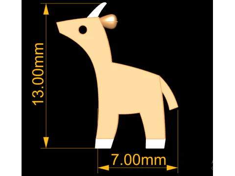 羚羊玩具 3D 打印模型