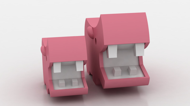 Hippo Figurine 3Dプリントモデル .c4d .max .obj .3ds .fbx .stl .blend