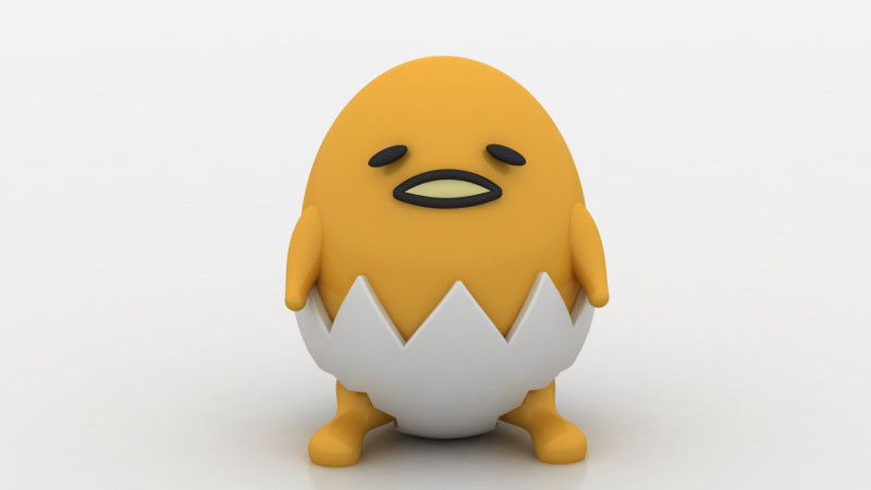 Lazy Egg Toy 3D 프린트 모델 .c4d .max .obj .3ds .fbx .stl .blend