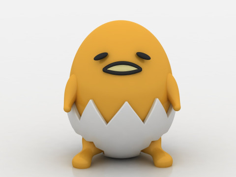 Lazy Egg Toy Model do druku 3D