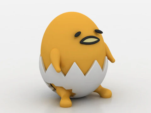 Lazy Egg Toy 3D Print Model