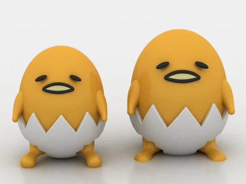 Lazy Egg Toy 3D Print Model