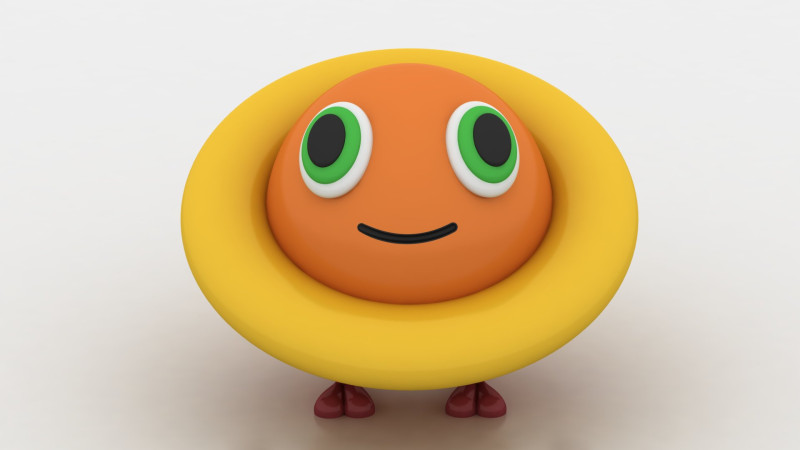 Cute Alien Figurine 3D 프린트 모델 .c4d .max .obj .3ds .fbx .stl .blend