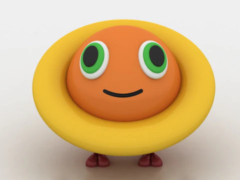 Cute Alien Figurine 3D Print Model