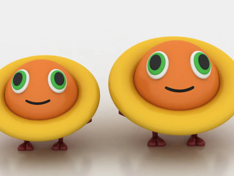 Cute Alien Figurine 3D Print Model