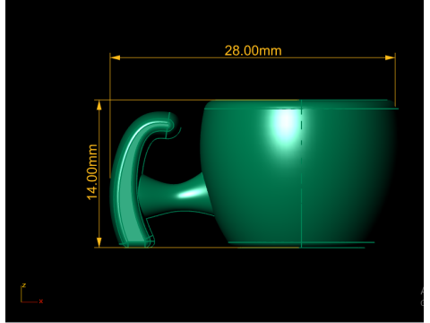Cartoon Mug Modello di stampa 3D