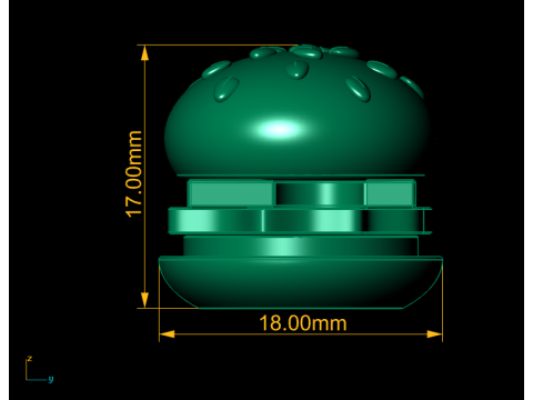 3D Burger Modelo de Impressão 3D