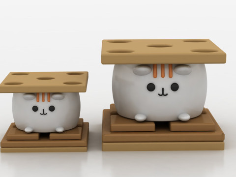 Kawaii Cat 3D प्रिंट मॉडल