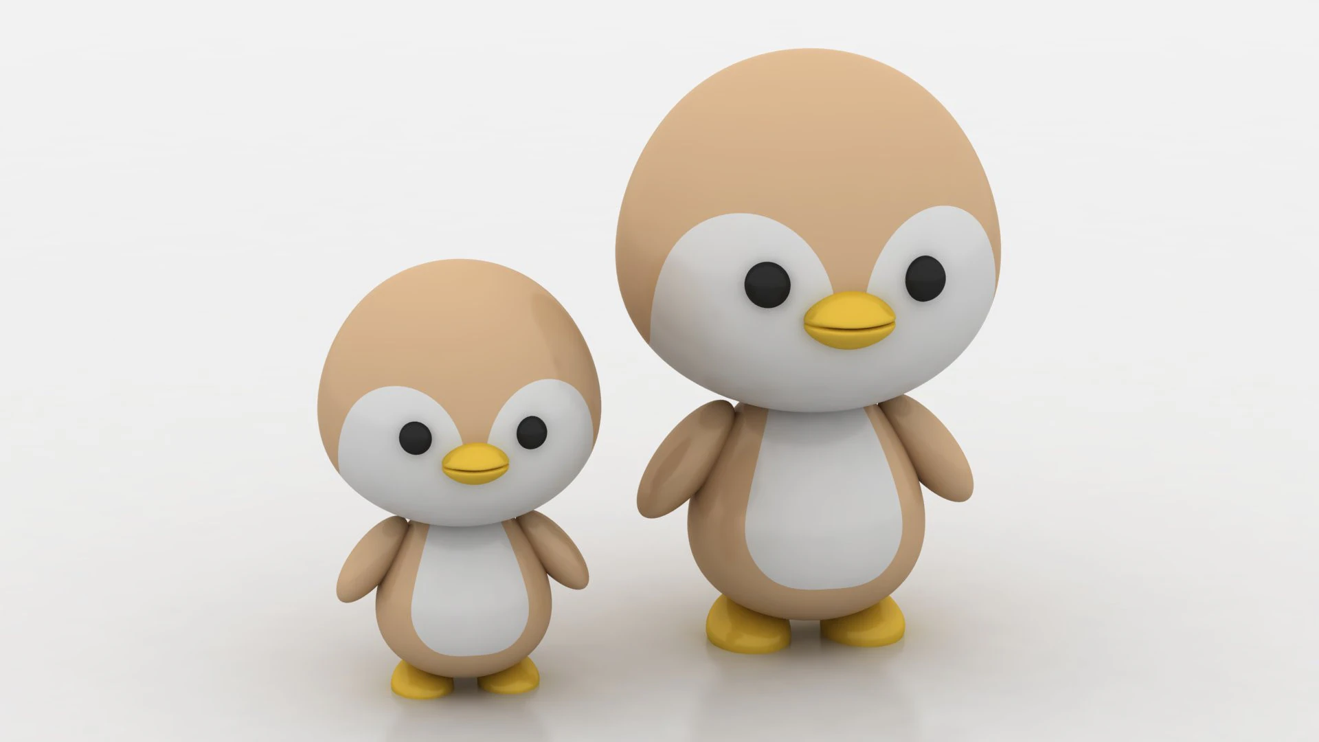 3D penguin model 3D Print Model .c4d .max .obj .3ds .fbx .stl .blend 