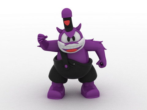 3D cartoon villain 3D printmodel
