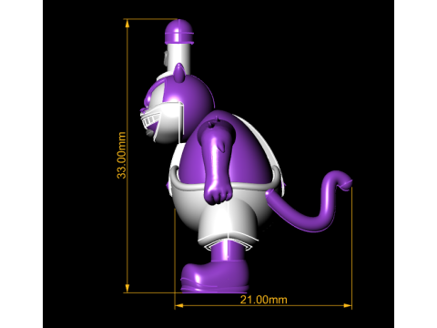 3D cartoon villain 3D printmodel