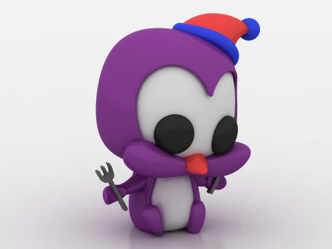 3D chibi penguin 3D Print Model