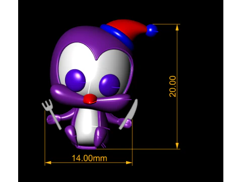 3D chibi penguin 3D Print Model