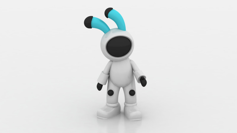Cute alien 3D Modello di stampa 3D .c4d .max .obj .3ds .fbx .stl .blend