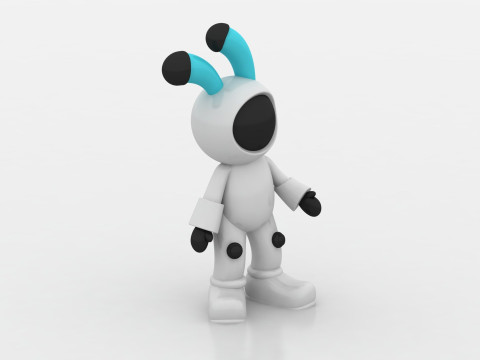 Cute alien 3D Modello di stampa 3D
