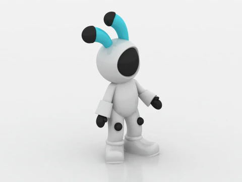 Cute alien 3D 3D Print Model