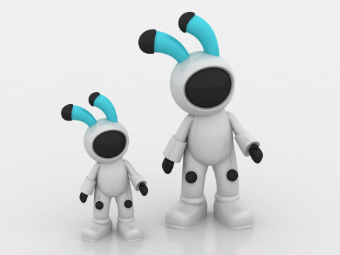 Cute alien 3D Modello di stampa 3D