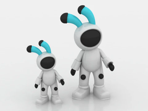 Cute alien 3D 3D Print Model