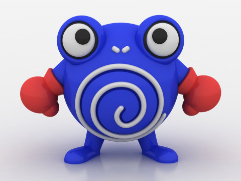 Boxing frog toy 3D Print Model