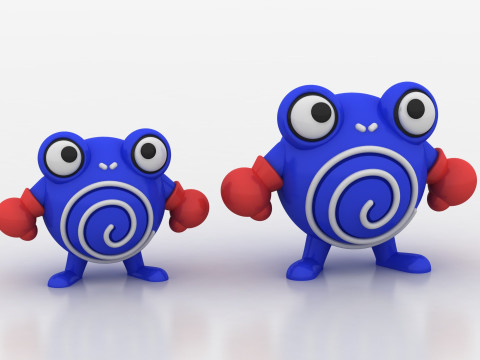 Boxing frog toy 3D Print Model