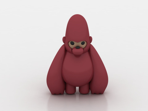 3D gorilla model Modelo de impresión 3D