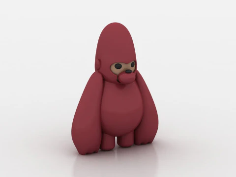 3D gorilla model 3D Print Model