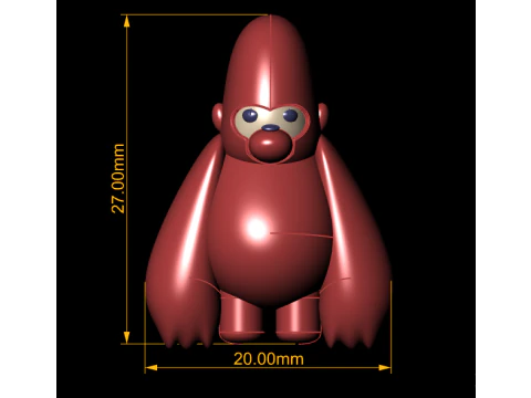3D gorilla model 3D Print Model