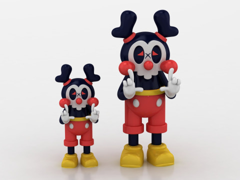 3D clown model Model Cetak 3D