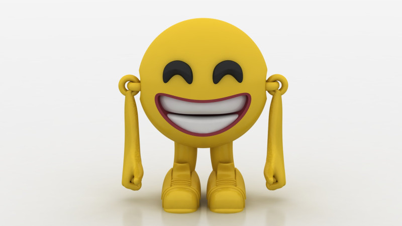 Smiley emoji 3Dmodel Model Cetak 3D .c4d .max .obj .3ds .fbx .stl .blend 