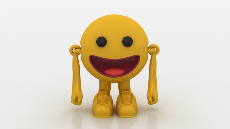 Cartoon emoji 3D 프린트 모델 .c4d .max .obj .3ds .fbx .stl .blend