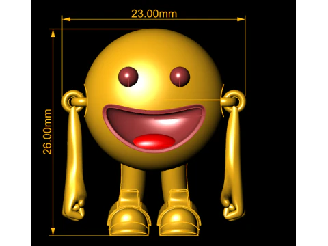 Emoji kartun Model Cetak 3D