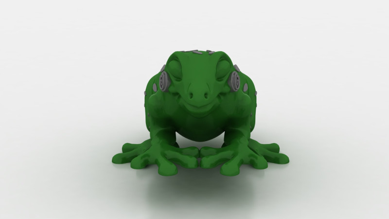 3D frog model 3Dプリントモデル .c4d .max .obj .3ds .fbx .stl .blend