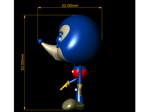 Stylized character 3Dプリントモデル