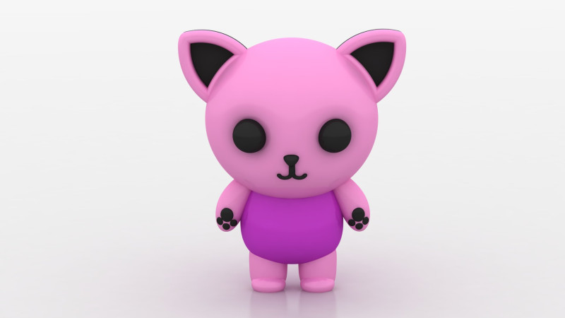 3D cat model Modelo de Impressão 3D .c4d .max .obj .3ds .fbx .stl .blend