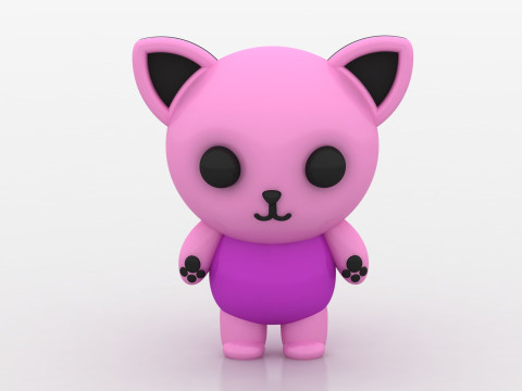 3D cat model 3D 프린트 모델